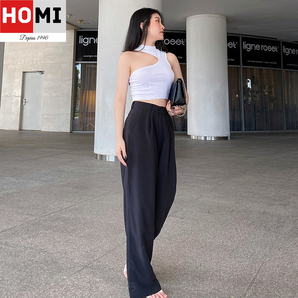 Áo thun Croptop lệch vai phong cách quyến rũ Homi Fashion | BigBuy360 - bigbuy360.vn