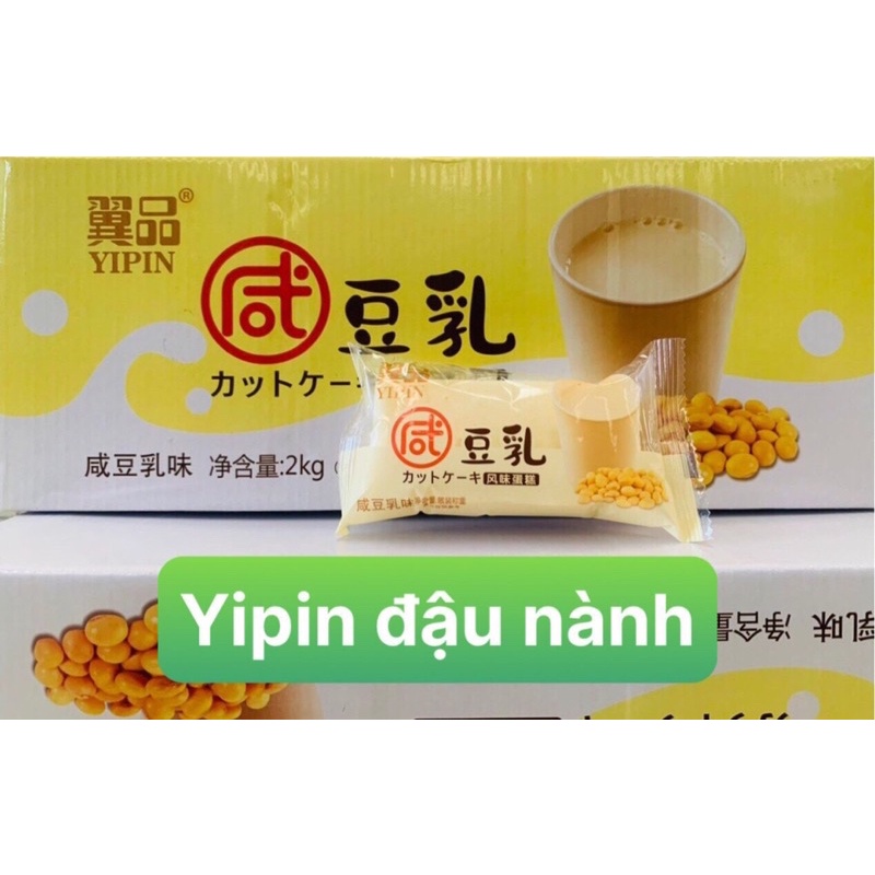 Bánh Bông Lan Yipin Hấp Kem Đậu Nành Siêu Ngon Thùng 2kg - Date mới