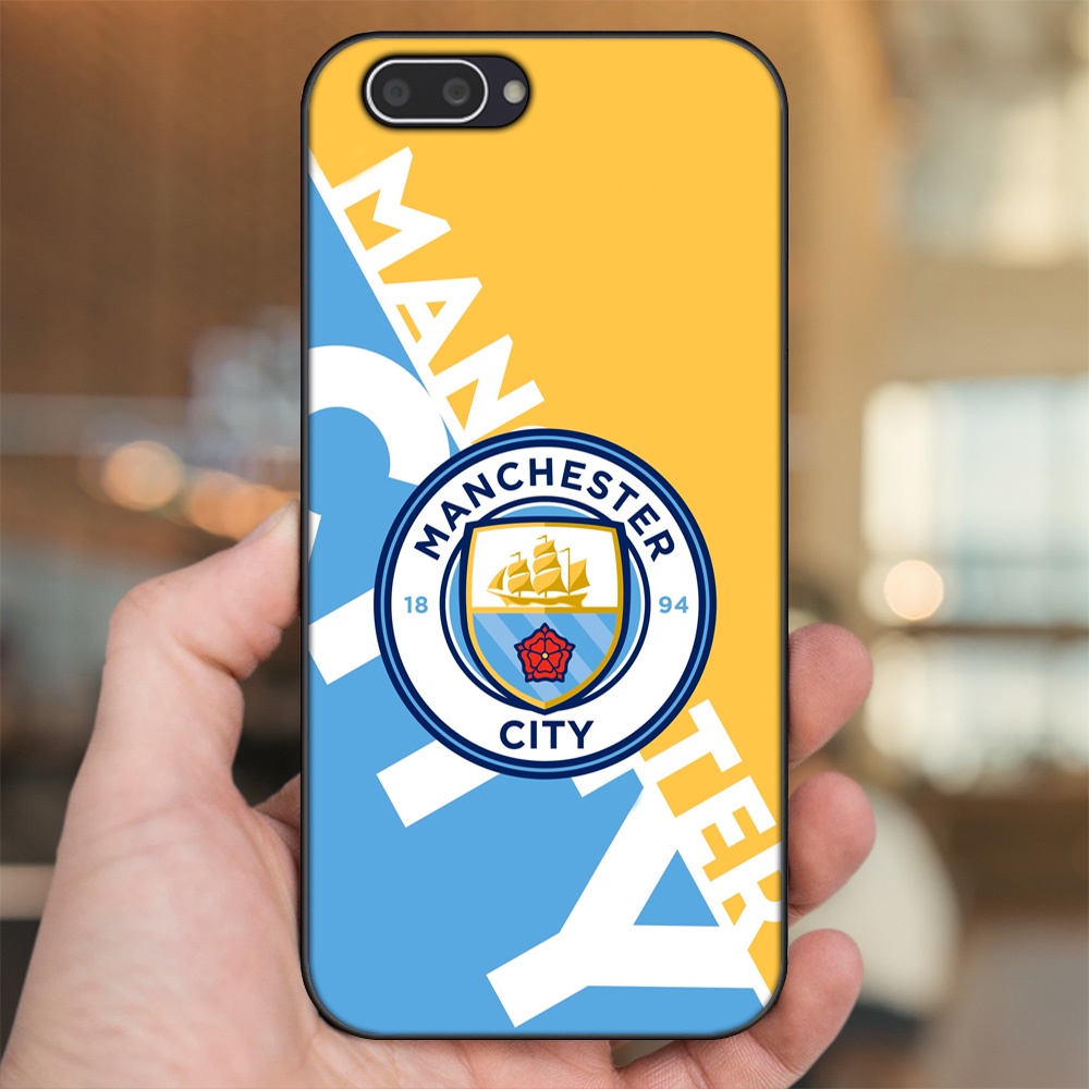 Ốp lưng Oppo A3S viền đen in hình Manchester City MC
