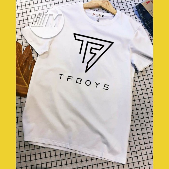 Áo thun logo nhóm thần tượng TFBOYS vải dày mịn cao cấp