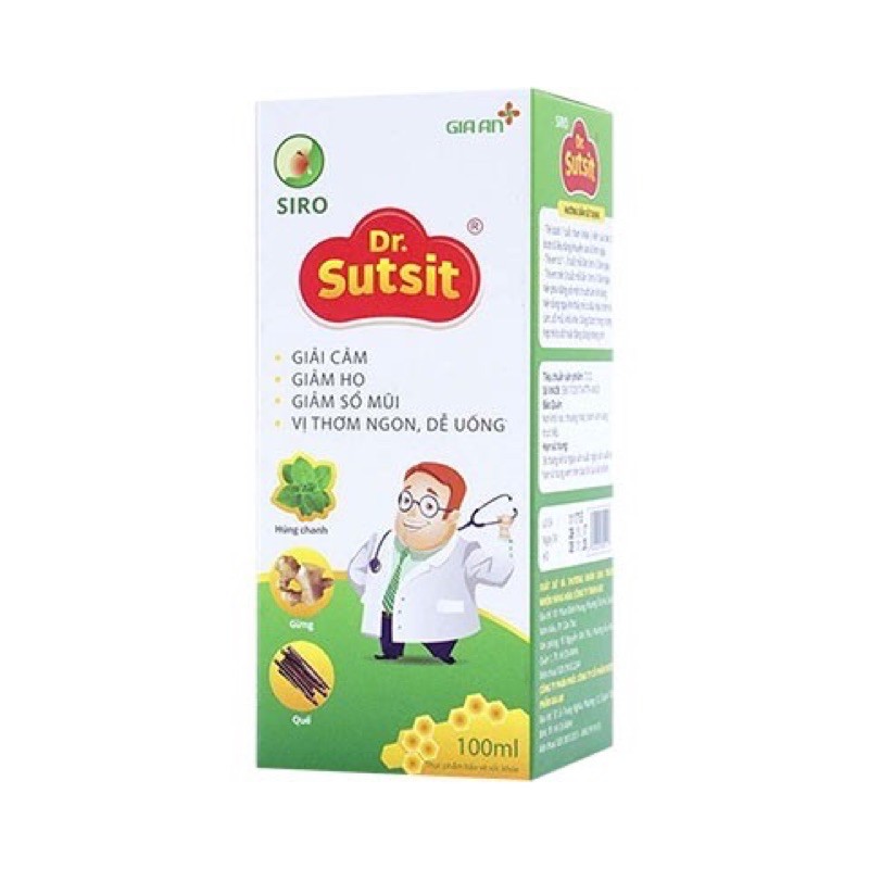 Dr.sutsit siro ho 1 hộp 30 gói hỗ trợ hô hấp