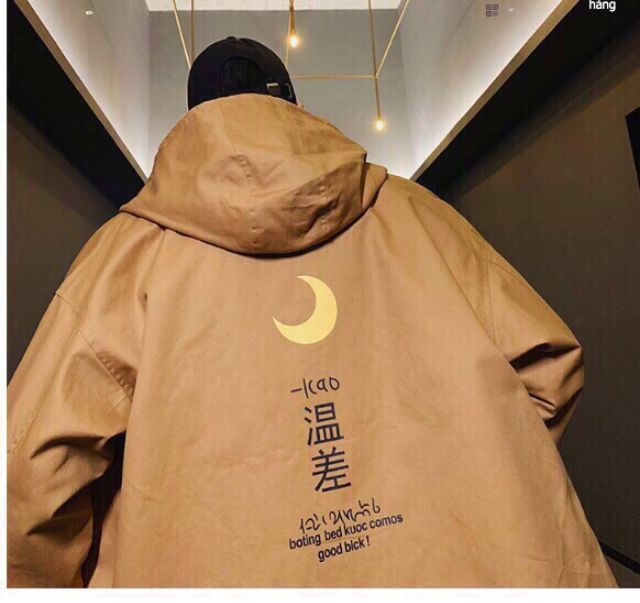 ÁO KHOÁC DÙ CHỐNG NẮNG IN TRĂNG KHUYẾT