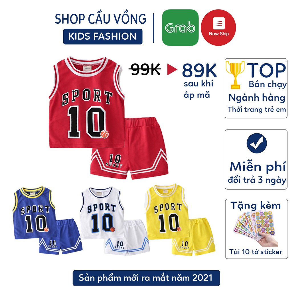 Bộ Thể Thao Bé Trai JOYBOY Bộ Quần Áo Trẻ em Chất Vải Đục Lỗ Thoáng Mát 024