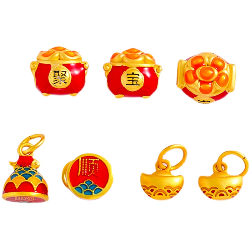 [Hàng Có Sẵn] Vòng Tay Chuỗi Hạt Mặt Hình Cá Chép diy Không Phai Màu Làm Phụ Kiện Cho Nữ