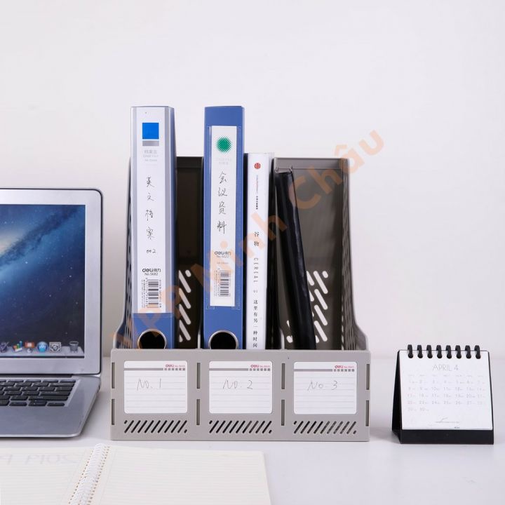 Khay Đựng Tài Liệu 3 Ngăn Đứng Deli 9845