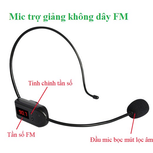 [Mã ELHA9 giảm 15% đơn 50K] Micro trợ giảng không dây FM