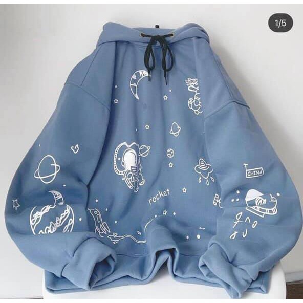 Áo Hoodie Vũ Trụ Chất Nỉ Cotton, Hoodie in Full áo (hàng có sẵn) | BigBuy360 - bigbuy360.vn