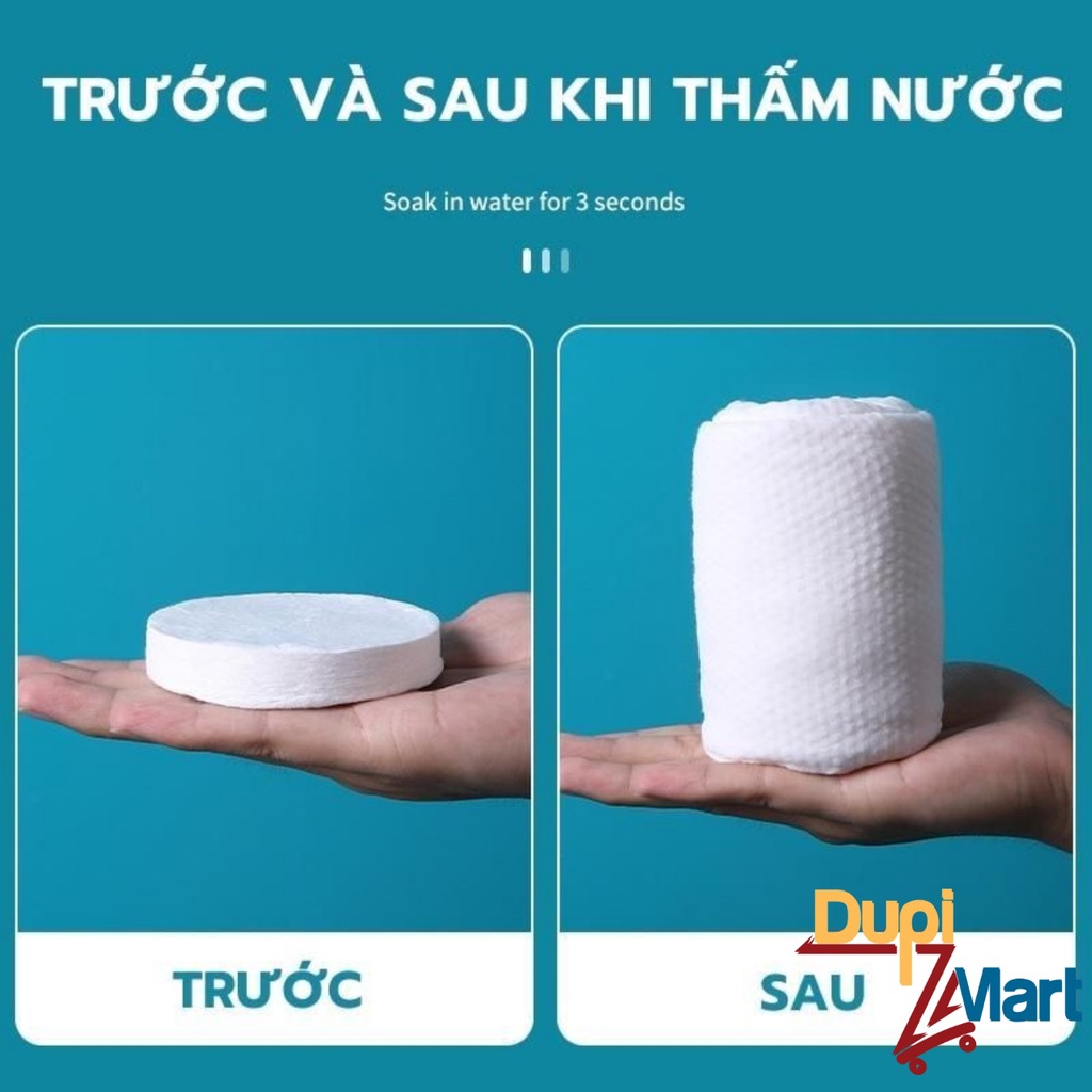 Khăn Tắm Du Lịch Dạng Nén 70x140 cm -  Khăn Tắm Dạng Nén Chất Liệu Cotton Mềm Mịn Thấm Hút Tốt Dùng Một Lần