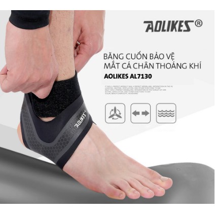 Băng Cổ Chân, Bảo Vệ Cổ Chân Thoáng Khí Chính Hãng Aolikes 7130