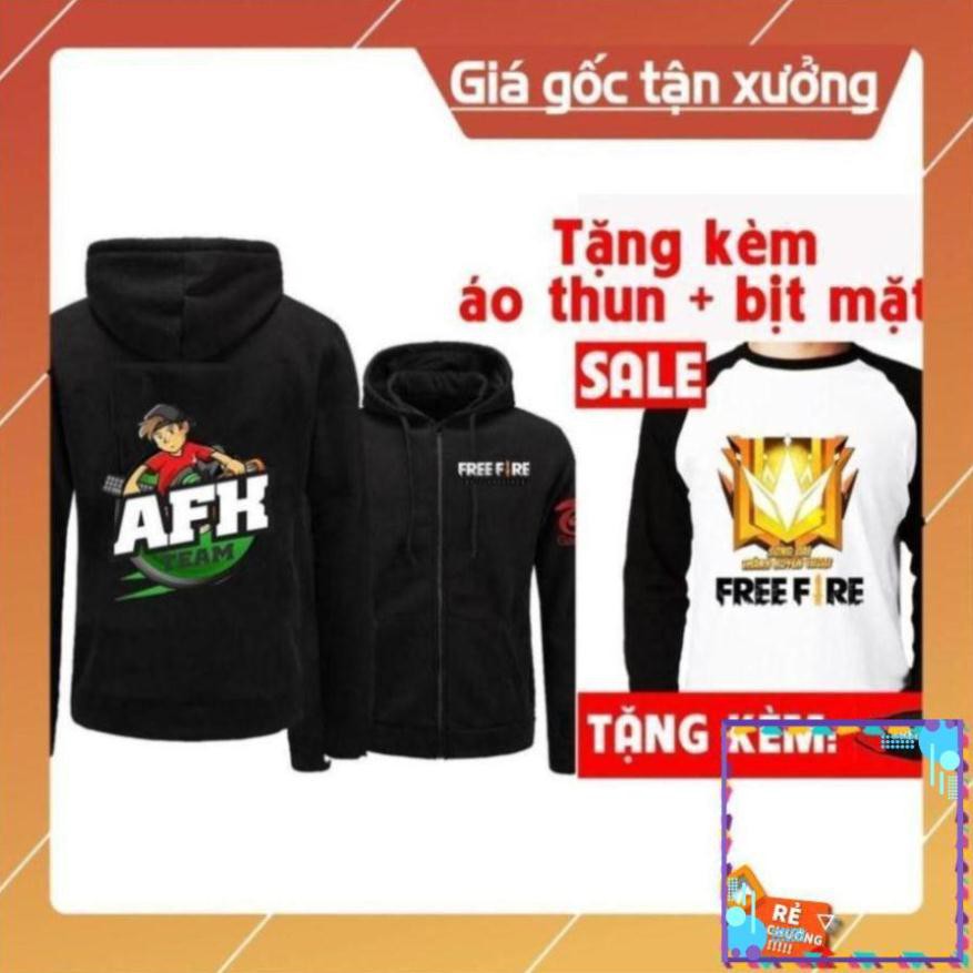 [NEW] [SUPER] [SALE] [SALE GIÁ GỐC] Áo Khoác Free Fire team AFK TẶNG BỊT MẶT ÁO THUN FF