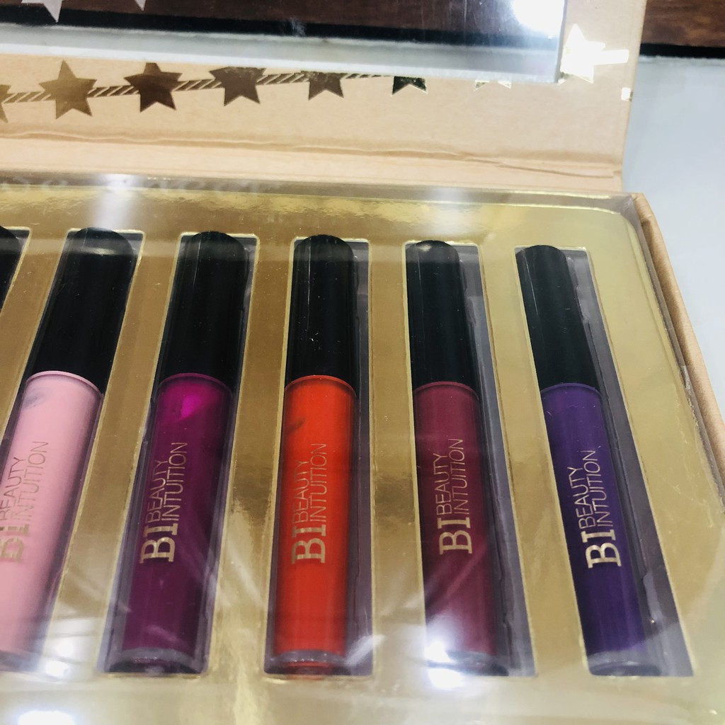 Bộ 12 son Bi BEAUTY INTUITION 12 Piece Lip Gloss Collection Macy's