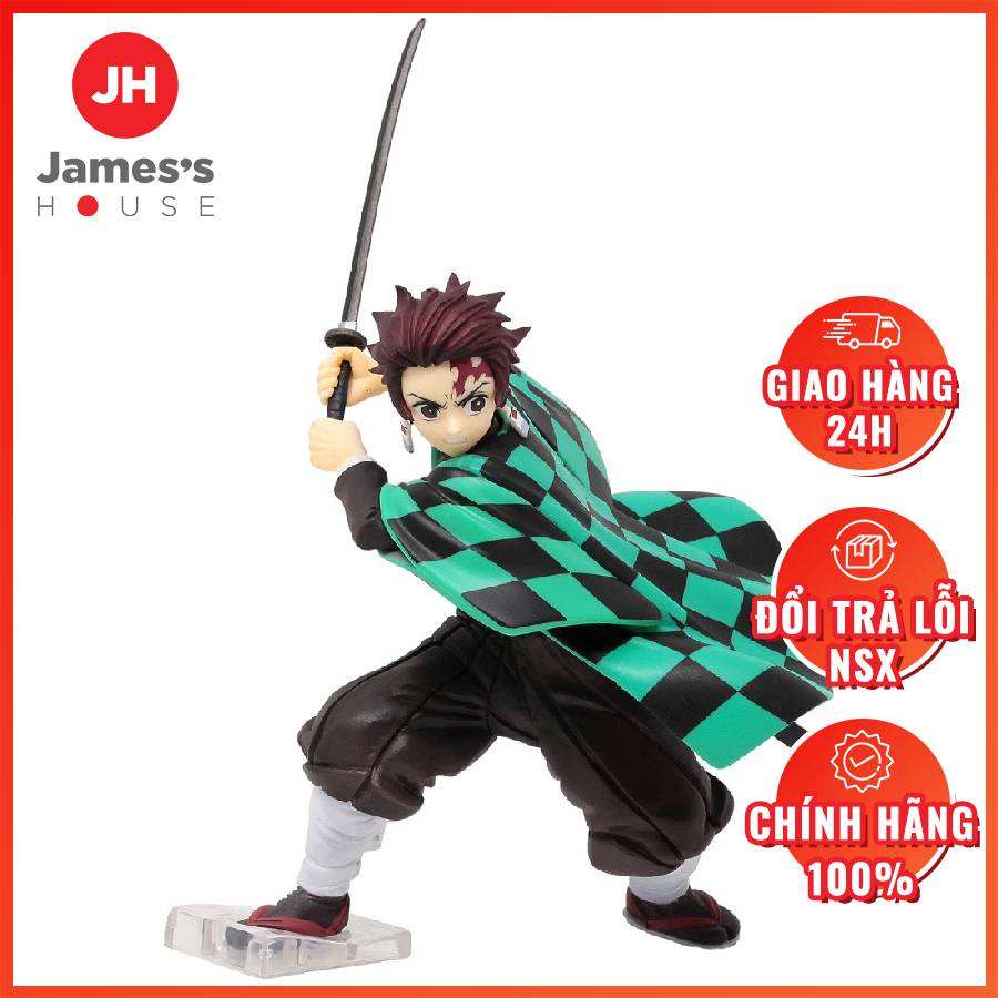 Mô Hình Figure Chính Hãng Anime Tanjiro Kamado, Bandai Ichiban Kuji giải B - Kimetsu No Yaiba, Thanh Gươm Diệt Quỷ