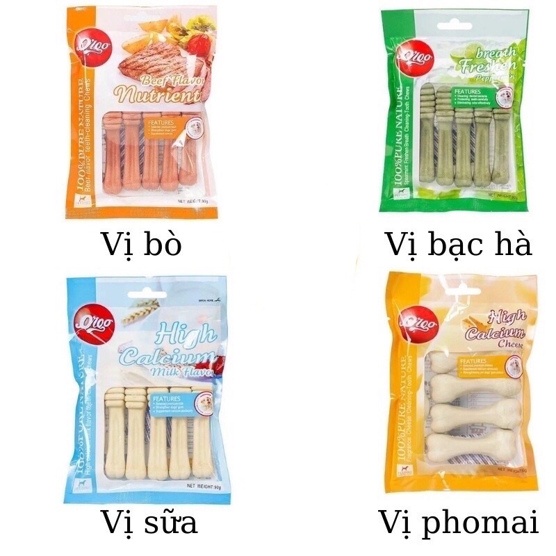 Xương Canxi Gặm Sạch Răng, Giảm Hôi Miệng, Kích Thích Ăn Ngon Cho Chó