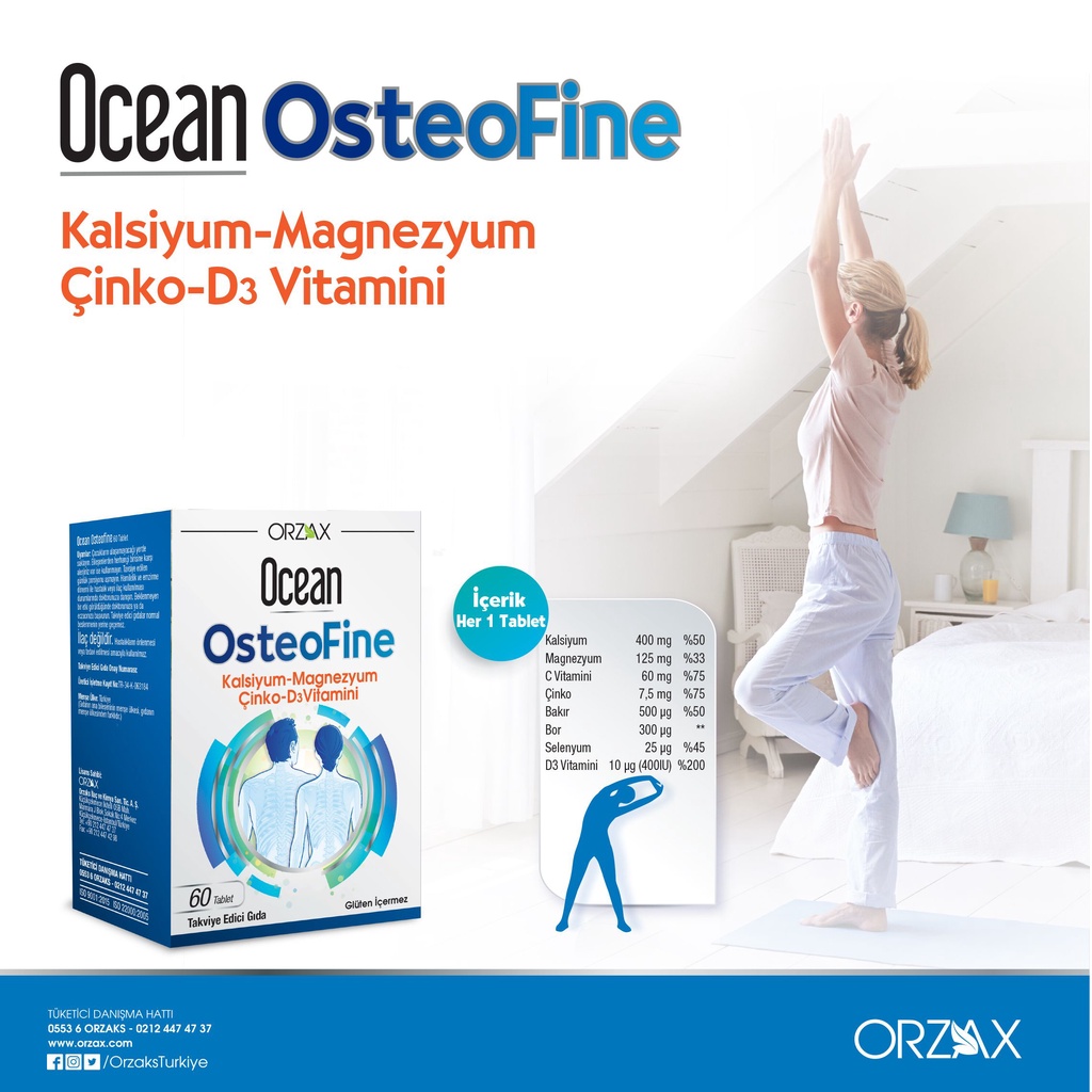 ocean osteoFine góp phần chắc khỏe cơ và xương 30 viên