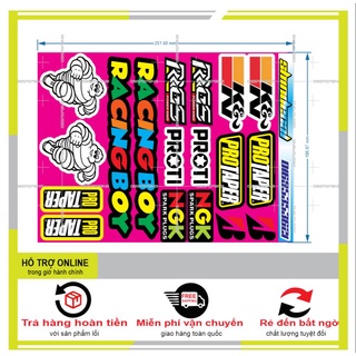SHINDECAL- LOGO STICKER RACING BOY