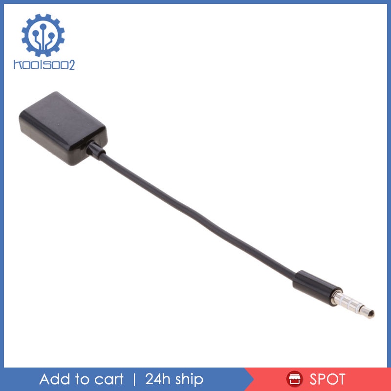 Dây Cáp Chuyển Đổi Âm Thanh AUX 3.5mm Sang USB 2.0 Cho Xe Hơi Koolsoo2