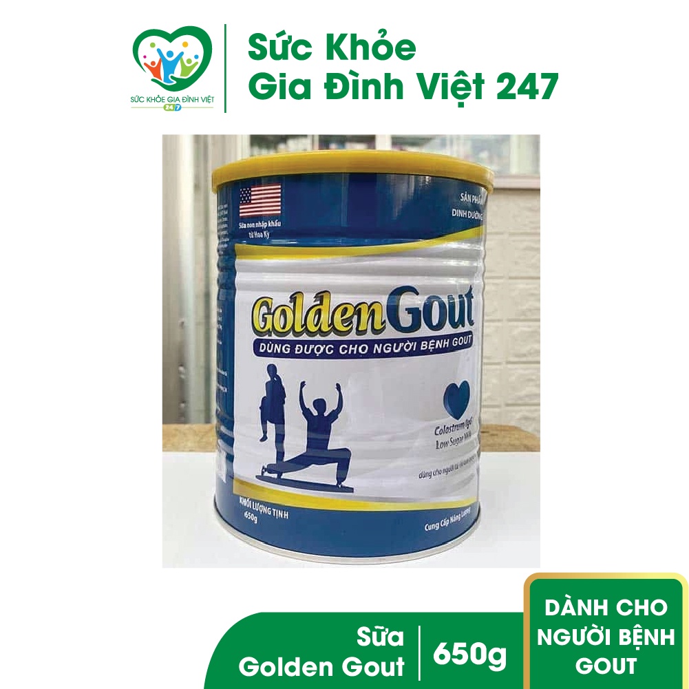 Combo 4 Hộp Sữa Golden Gout - 650g Dành Cho Người Bị gout