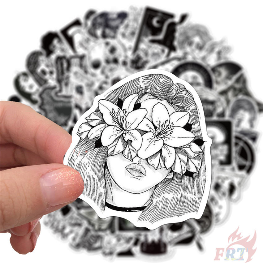 100Pcs/Set ❉ Gothic Punk Skull - Series B Sister &amp; Beauty Stickers ❉ Waterproof DIY Fashion Decals Doodle Stickers