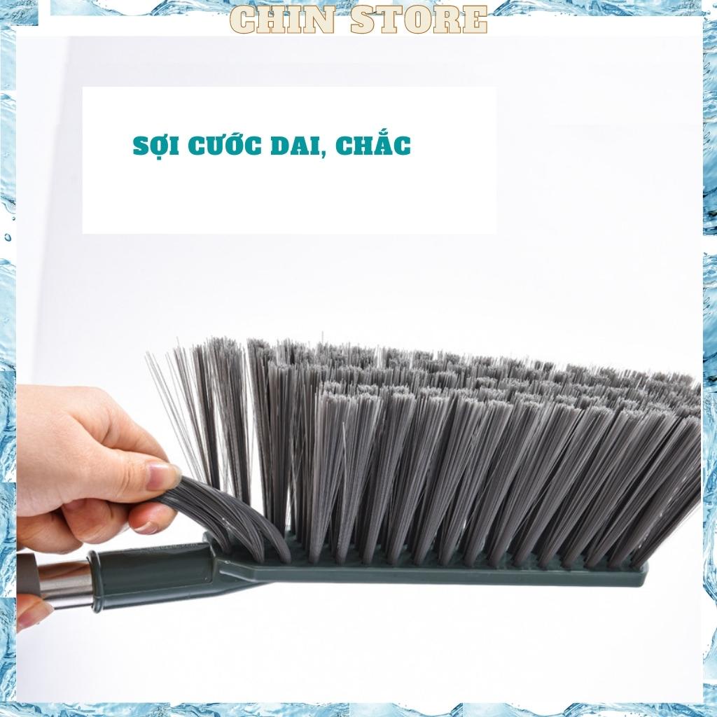 Chổi quét bụi, bàn chải cầm tay đa năng làm sạch sofa, ô tô, nệm cán dài inox 304 42cm