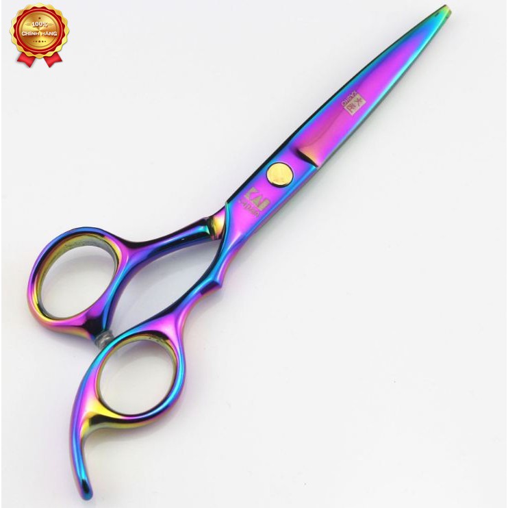 Bộ kéo cắt tóc kasho ha 05 tím (mua cặp tặng bao da, chỉnh kéo, lược toni guy)