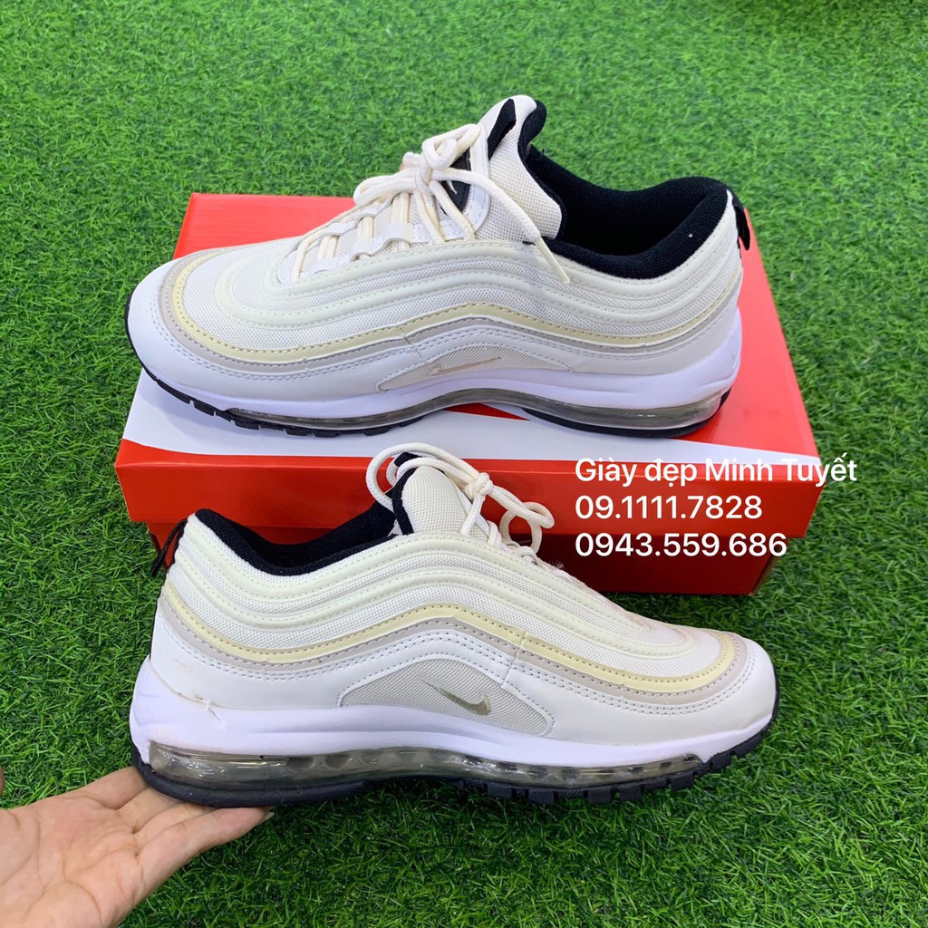 [ Hàng có sẵn ] Giày Air_Max97_Trắng Sữa Nam Nữ giá tốt rẻ nhất thị trường Sneaker toàn quốc | BigBuy360 - bigbuy360.vn