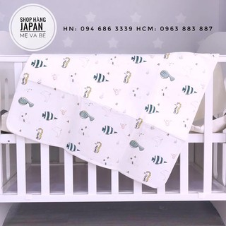 Lót chống thấm sợi tre 6 lớpkích thước 70*90 họa tiết ngẫu nhiên