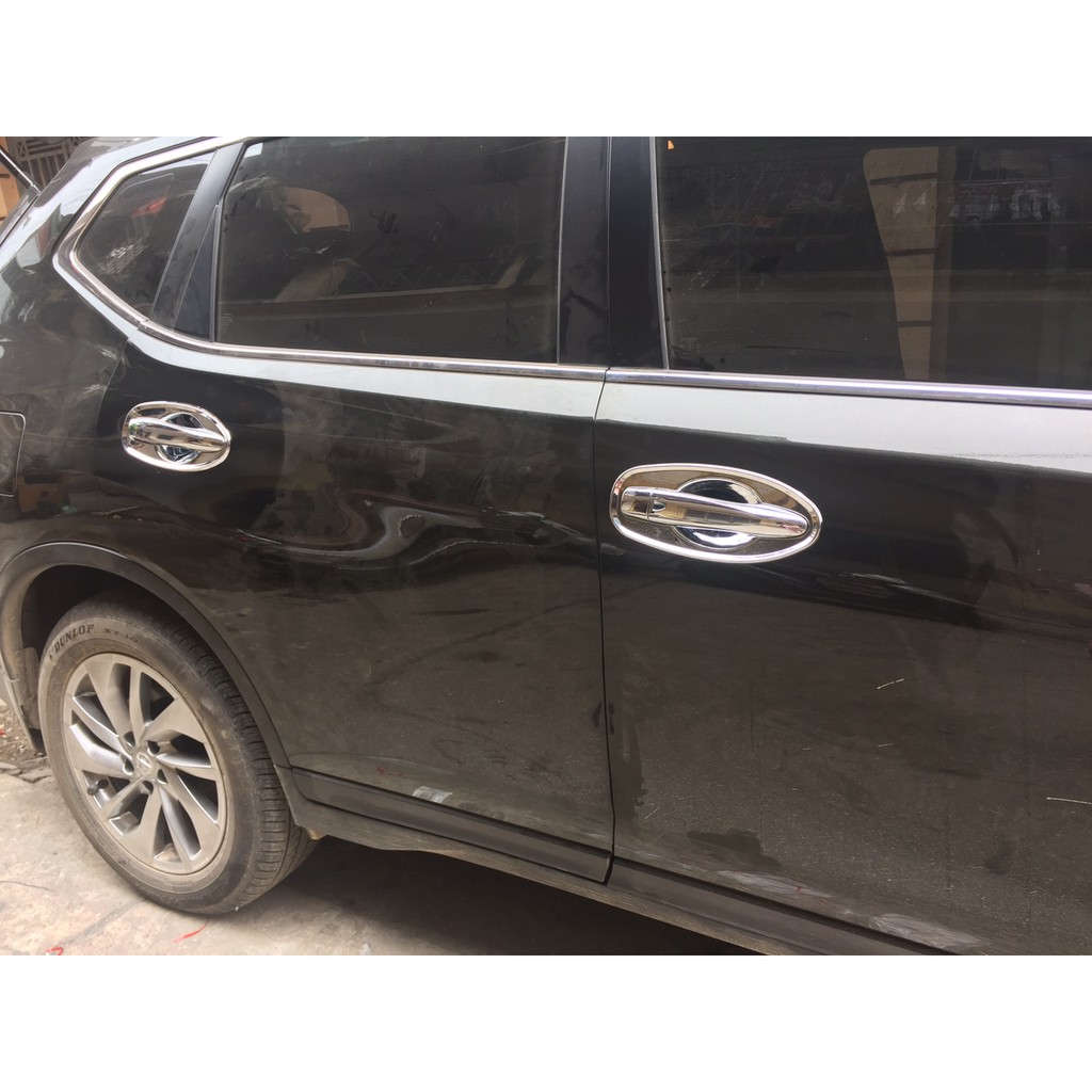 Bộ 4 ốp hõm cửa xe Nissan X-Trail 2016 đến 2020 Mạ Crom cao cấp