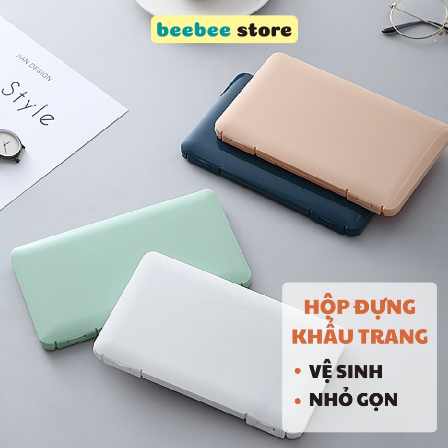 Hộp Đựng Khẩu Trang Mini Nhỏ Gọn Nhiều Màu Chống Vi Khuẩn P001