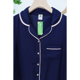 Bộ pijama lụa quần đùi áo cộc tay