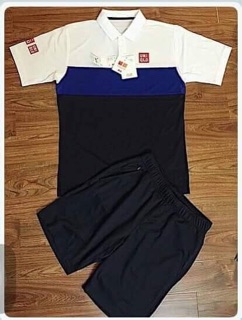 Set bộ in logo uniqlo phối thân
