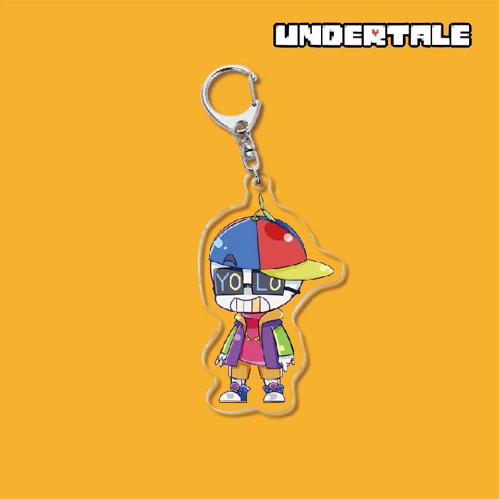 B &amp; M Game Undertale Móc Chìa Khóa Bằng Acrylic Mặt Họa Tiết Hoạt Hình Undertale Sans Anime