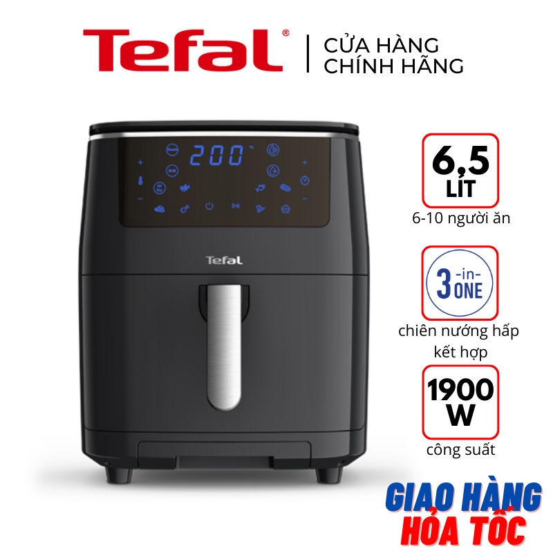 Nồi chiên không dầu có nướng và hấp 3 trong 1 Tefal Easy Fry &amp; Steam FW201815 dung tích 6.5L - Hàng chính hãng