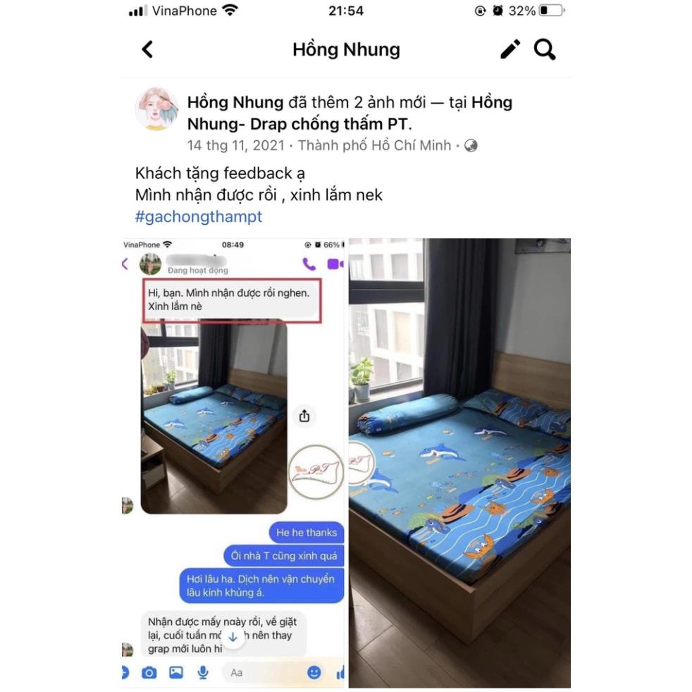 [ Mẫu voi xám drap chống thấm cao cấp PT,chất thun lụa, mềm,mịn,mát, chống thấm tốt,không bai xù, nhận may đủ size