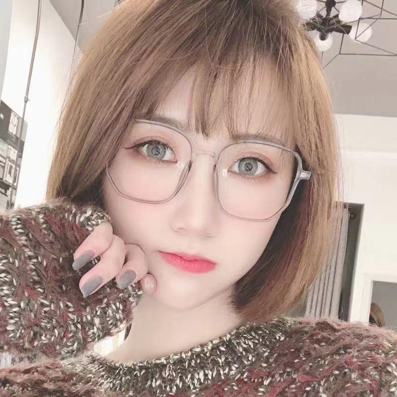 Mắt kính cận gọng to đen thời trang cho nam nữ/kính cận có độ 0.5~6.0