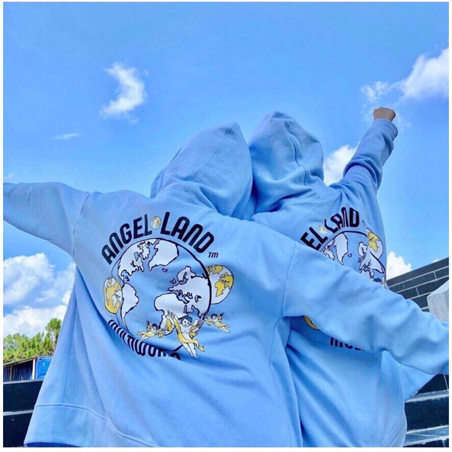 Áo Khoác Nỉ In Hình Trái Đất Xanh Form Rộng Kéo Khóa Nam Nữ Ulzzang | BigBuy360 - bigbuy360.vn