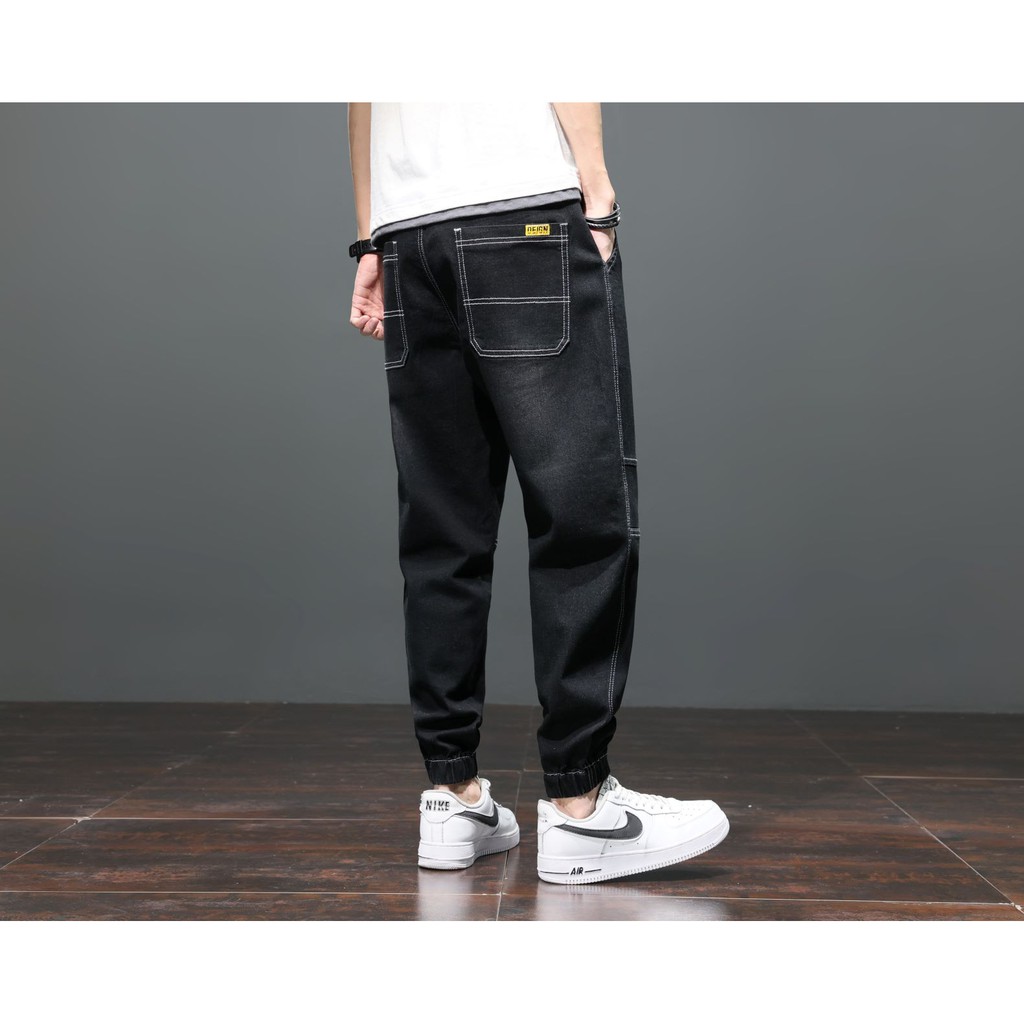 Y518 - Quần jean jogger nam buộc dây cao cấp xuân hè mới nhất