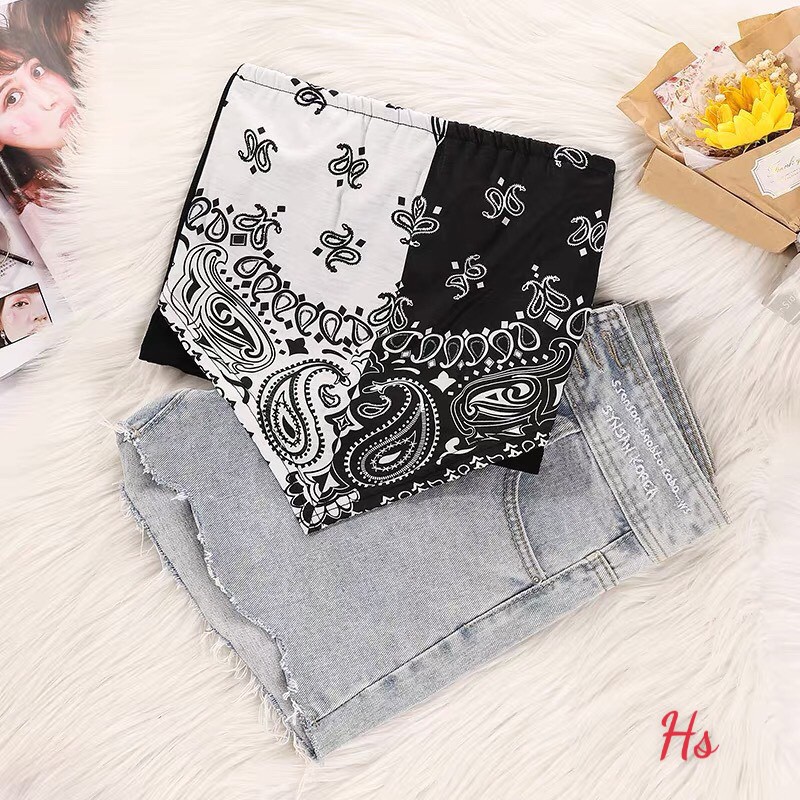 Áo yếm nữ🍉Áo Yếm Nữ Thổ Cẩm Phối Màu 🍉Yếm Nữ Chất Borip Đen Trắng hot trend mặc mix cùng quần cạp cao, đi biển siêu xinh
