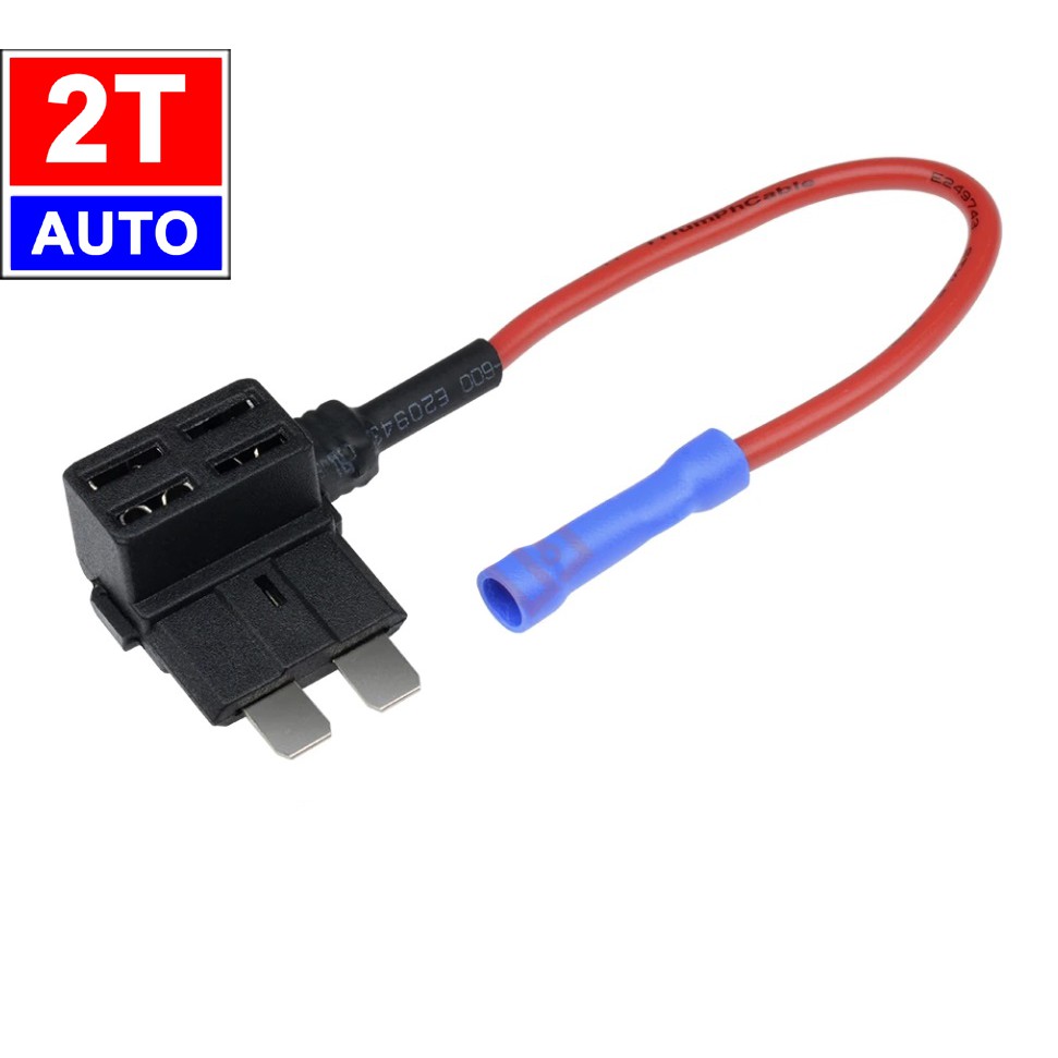 Dây câu nối cầu chì dưới vô lăng dùng cho ô tô, xe hơi LOẠI CHÂN TO TIÊU CHUẨN -Car Fuse Adapter Tap,      SKU:333