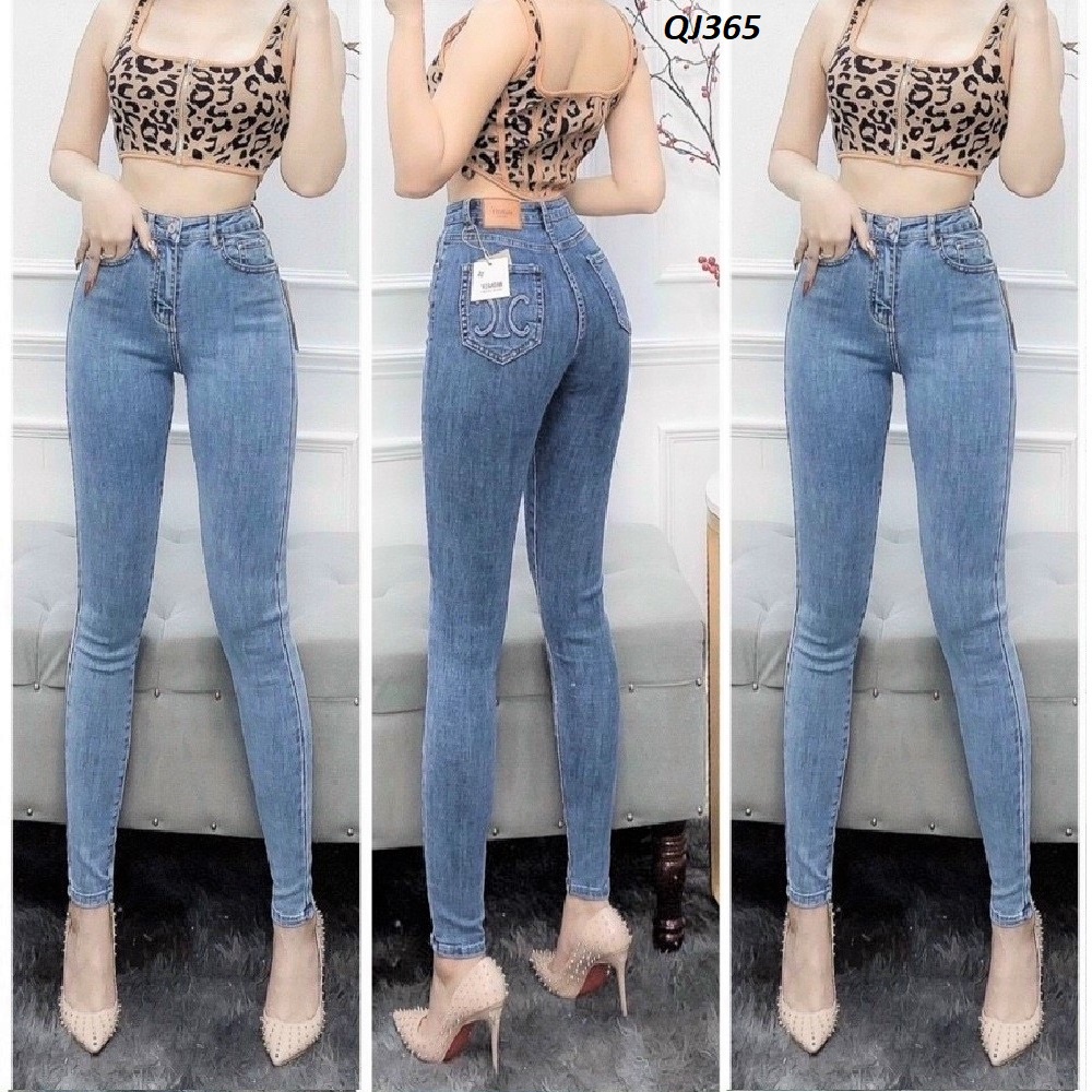 Quần jeans Skinny lưng cao co giãn ôm dáng QJ365