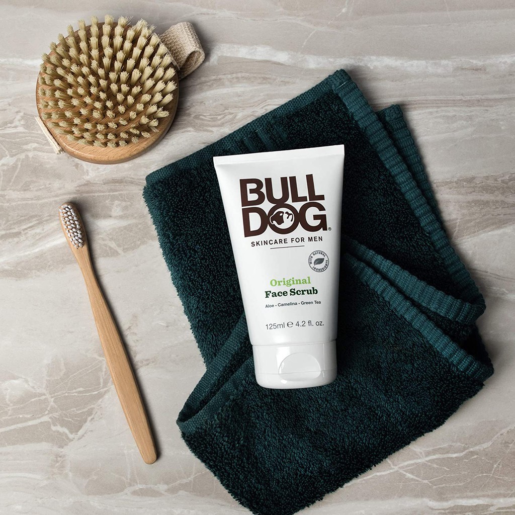 Tẩy Tế Bào Chết Da Mặt Cho Nam BULLDOG Original Face Scrub - 125ml - Hàng Chính Hãng