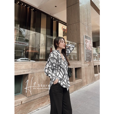 ÁO SƠ MI HỌA TIẾT - K18609