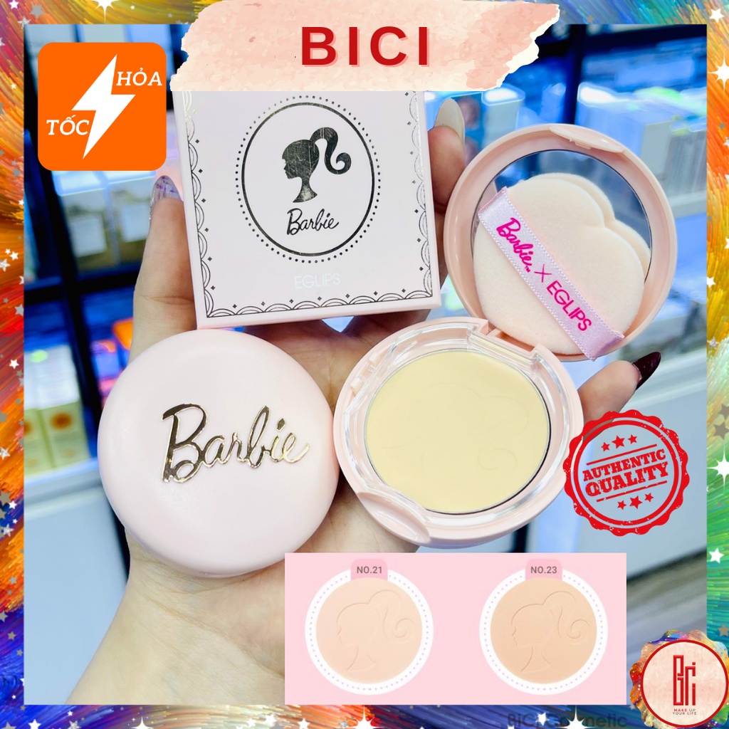 Phấn Phủ Kiềm Dầu Phiên Bản Eglips x Barbie Blur Powder Pact