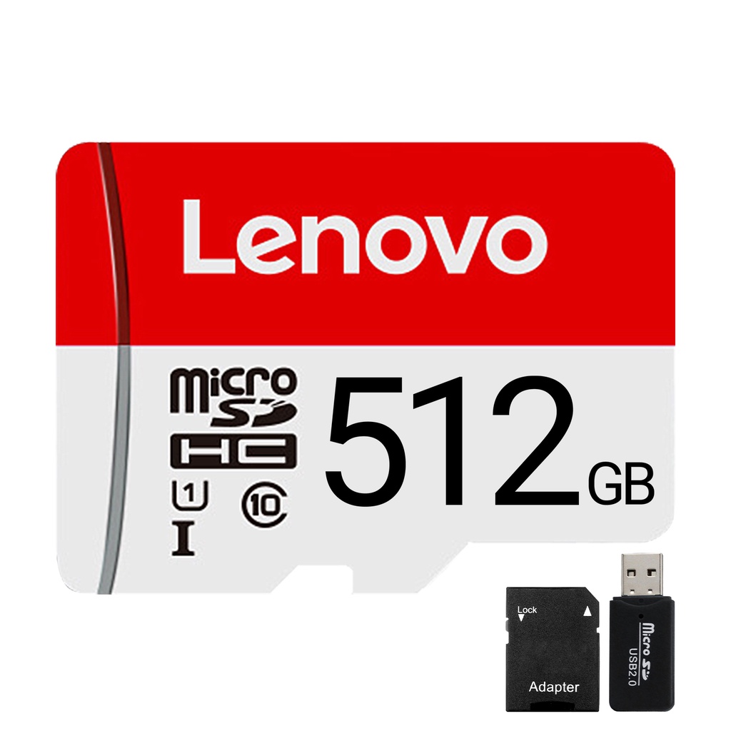 Cá Tuyết| Thẻ Nhớ Lenovo 512GB 1TB Tốc Độ Cao Chống Nước Chống Nam Châm Cho MP3/MP4