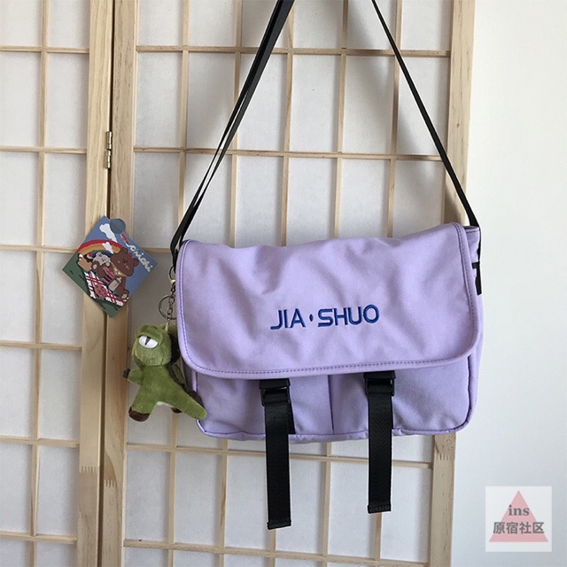 Túi đeo chéo 2 nịt ulzzang unisex cá tính (có sẵn)