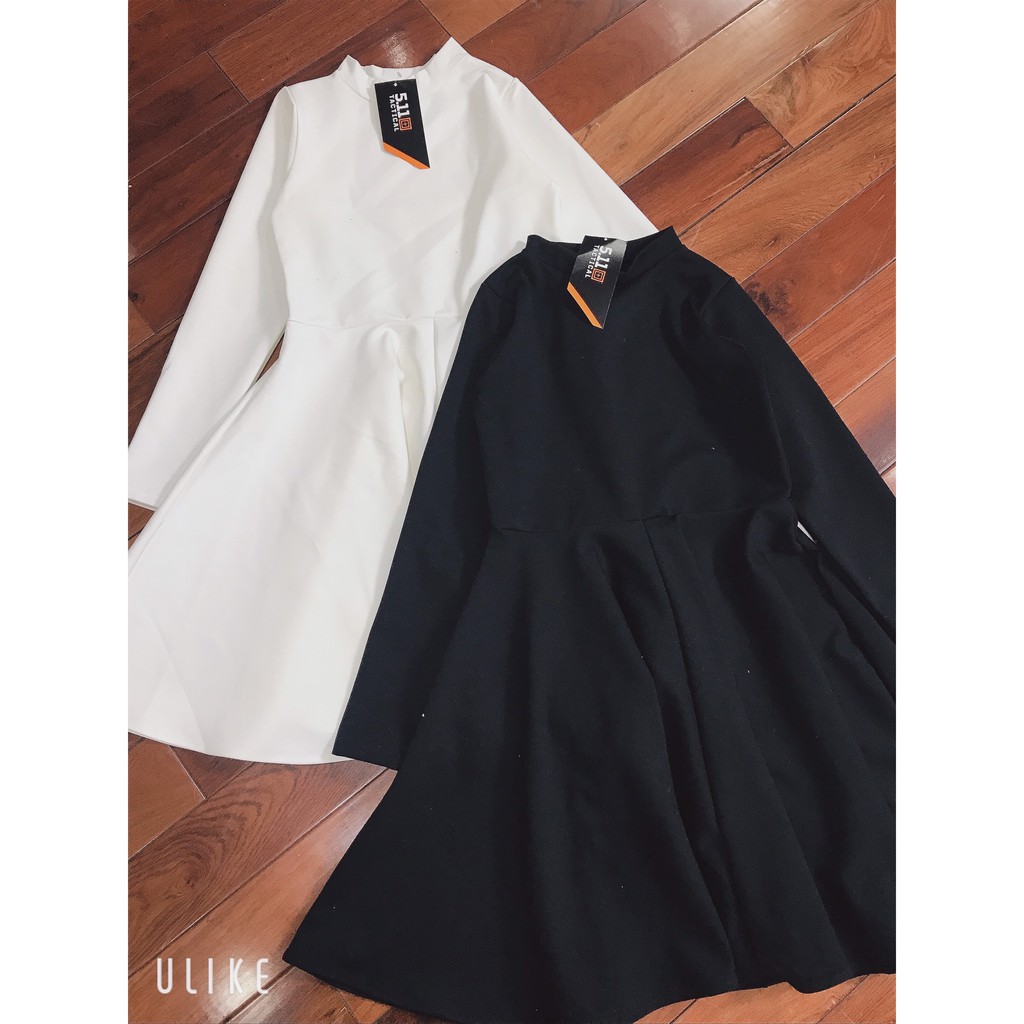 ❄️Đầm Nữ Chất Umi Dài Tay Xòe Dáng Ngắn 2 Màu | BigBuy360 - bigbuy360.vn