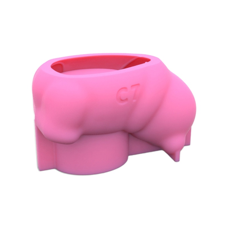 Khuôn silicone làm chậu hoa hình gấu bắc cực DIY tiện dụng