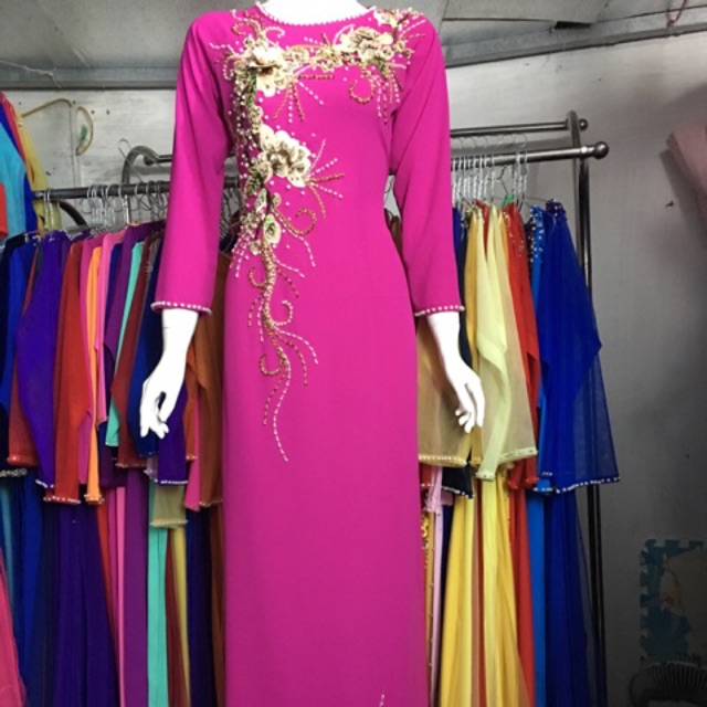 Áo dài mẹ vải lụa