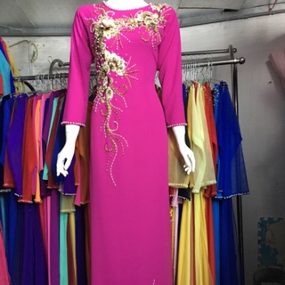 Áo dài mẹ vải lụa