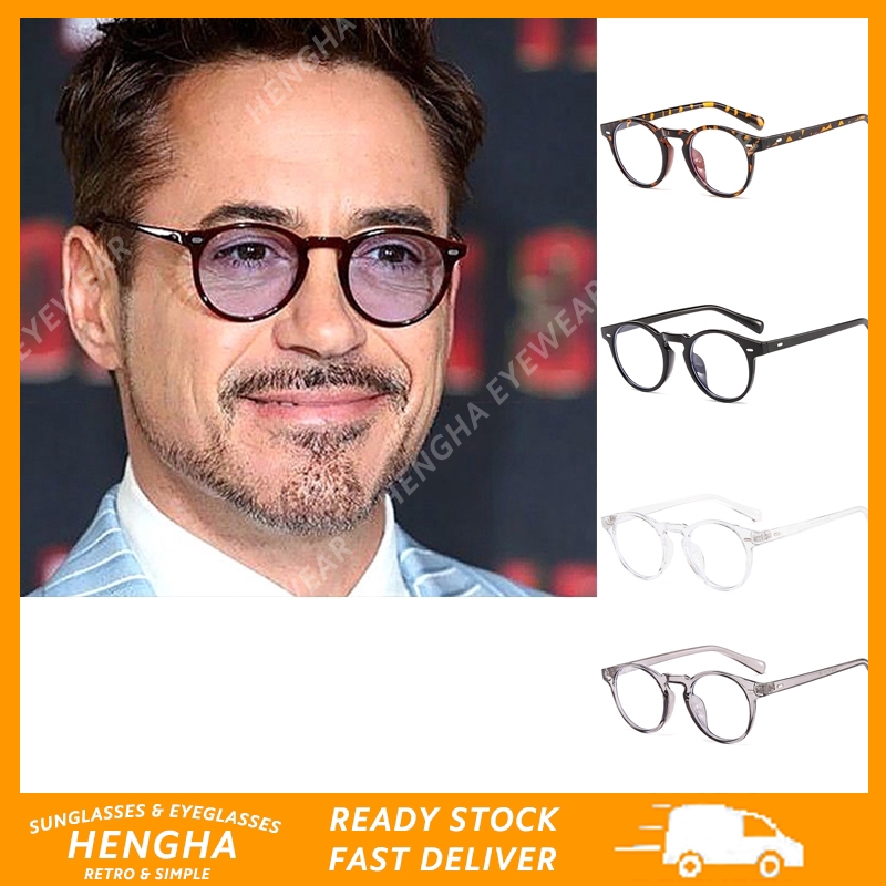 Kính mát gọng tròn chống bức xạ thời trang retro cho nam nữ