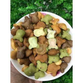 Bánh gấu mix 5 vị socola, vani , truyền thống , dâu ,siêu socola
